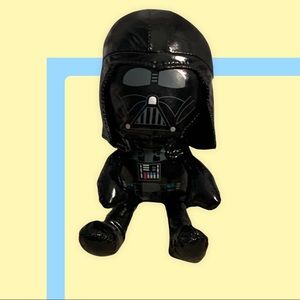 8” STAR WARS 2010 DARTH VADER SHINY BLACK STUFFED ANIMAL PLUSH TOY DOLL GALERIE